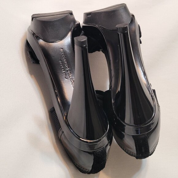 ALESSANDRA DELL'ACQUA Shoes Women's Black Stilettos Platform Heels Italy Sz 5.5 - Picture 14 of 14